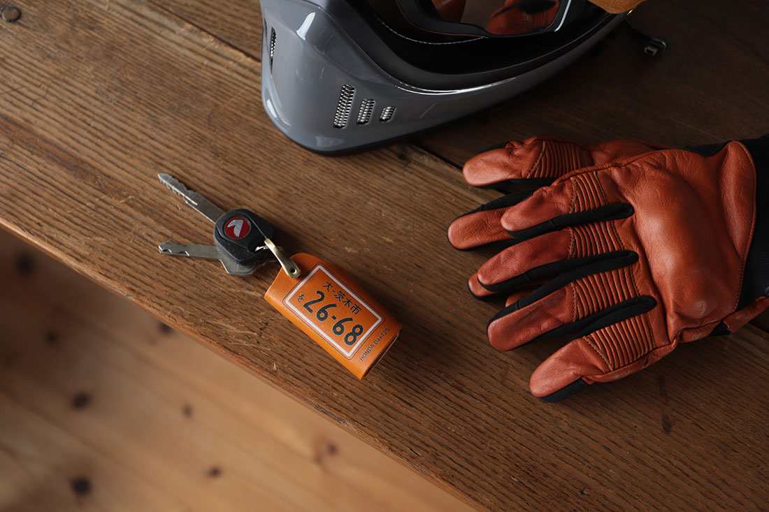 ナンバープレートで作る敬老の日限定キーケース

